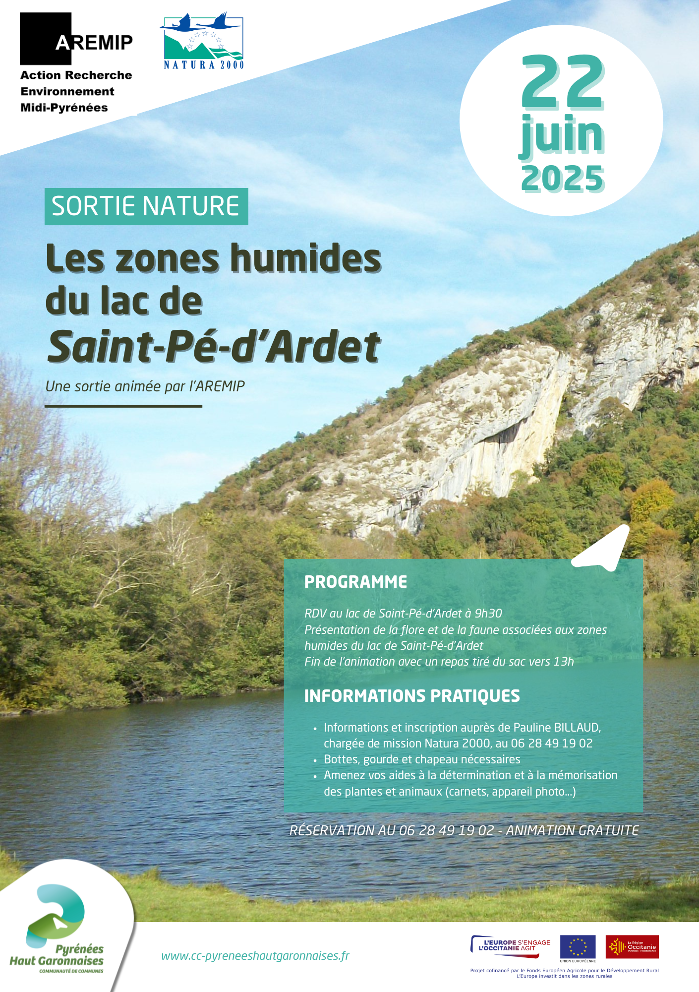 Dimanche 22 juin – Balade à la découverte des zones humides et des sources pétrifiantes