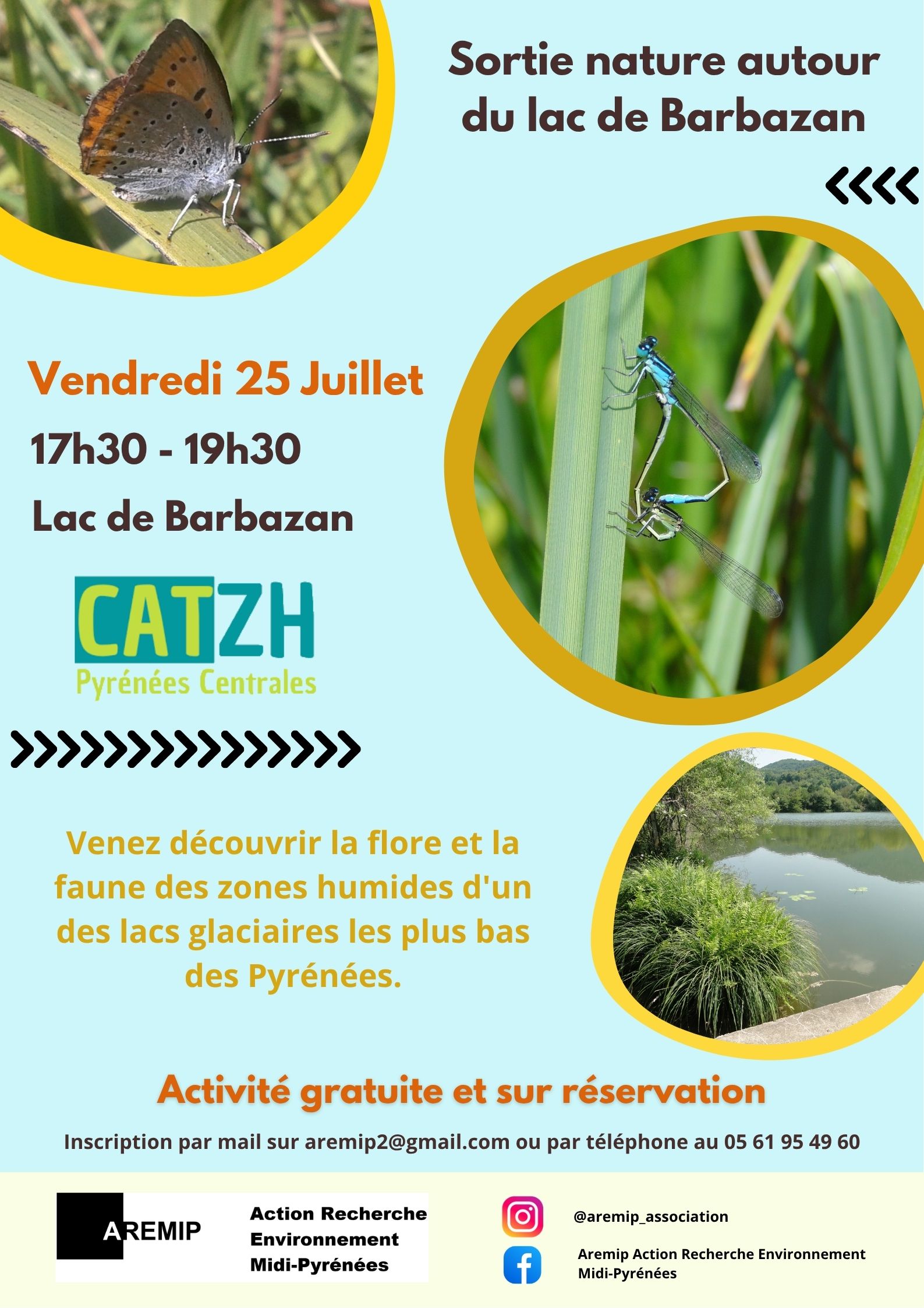Sortie nature autour du lac de Barbazan