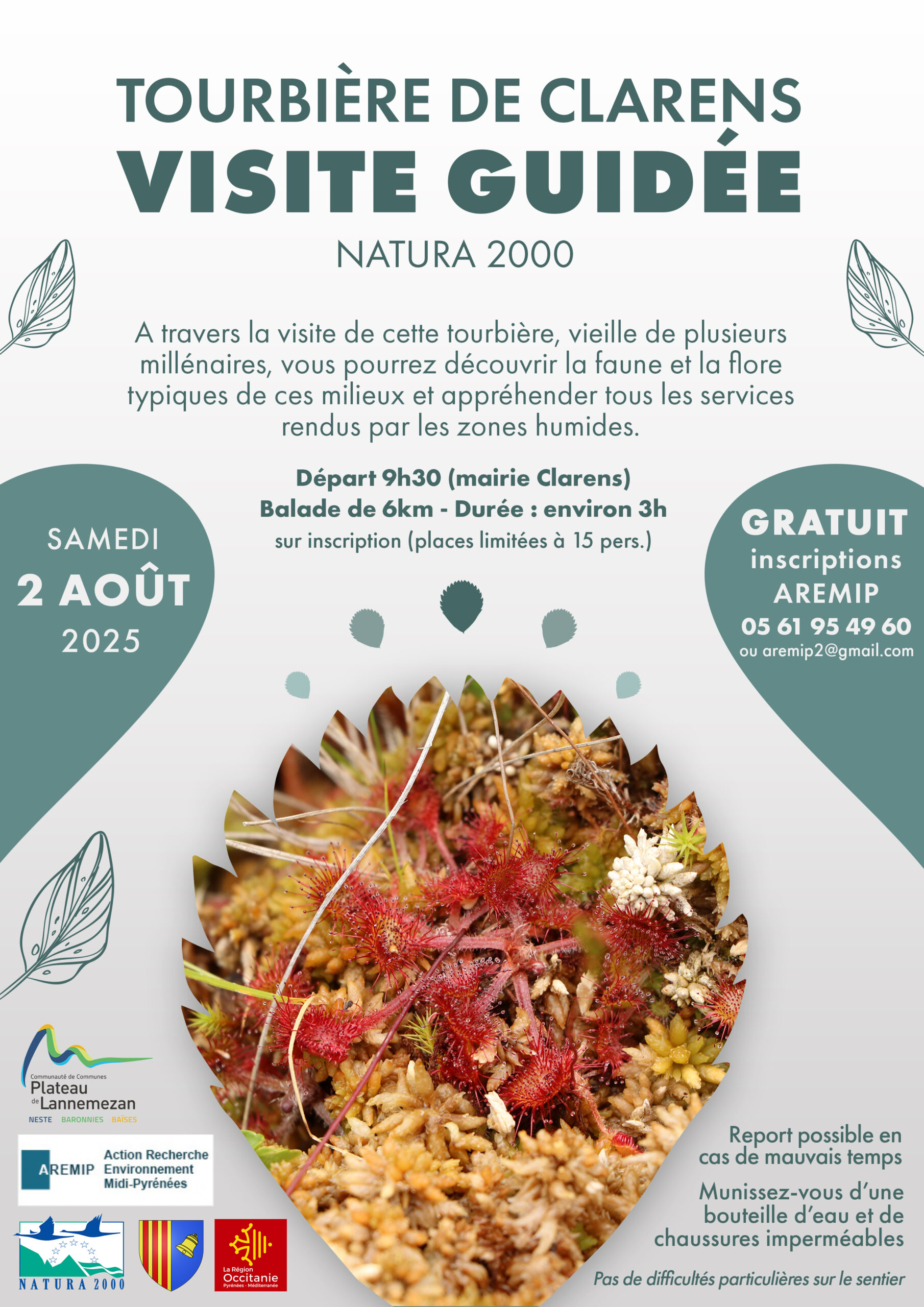Visite guidée de la tourbière de Clarens